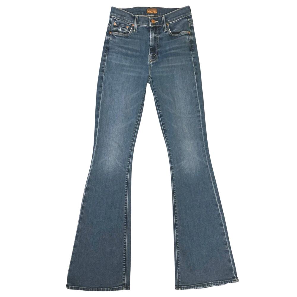 MOTHER The Weekender Jeans Flare in “Teaming Up” wash, size 24